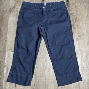 Title Nine Women's 8 BRASH Navy Hiking Capri Pants 530955